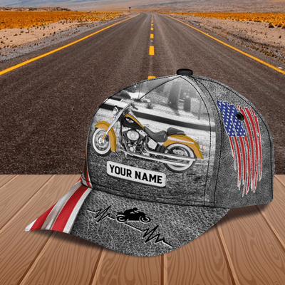 Personalized Motorcycle Classic Cap, Personalized Gift for Motorcycle Lovers, Motorcycle Riders - CPC11PS06 - BMGifts