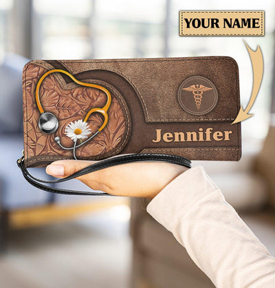 Personalized Nurse Clutch Purse, Personalized Gift for Nurse - PU196PS - BMGifts
