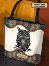 Personalized Owl All Over Tote Bag, Personalized Gift for Owl Lovers - TO123PS - BMGifts