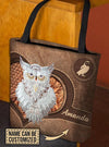 Personalized Owl All Over Tote Bag, Personalized Gift for Owl Lovers - TO152PS - BMGifts