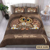 Personalized Owl Bedding Set, Personalized Gift for Owl Lovers - BD031PS06 - BMGifts