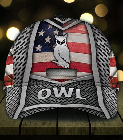 Personalized Owl Classic Cap, Personalized Gift for Owl Lovers - CP1900PS - BMGifts