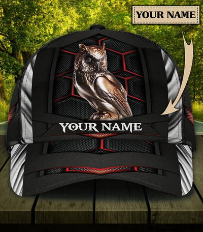 Personalized Owl Classic Cap, Personalized Gift for Owl Lovers - CP323PS - BMGifts
