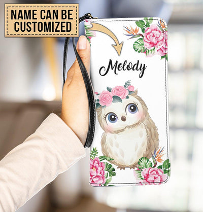 Personalized Owl Clutch Purse, Personalized Gift for Owl Lovers - PU585PS - BMGifts