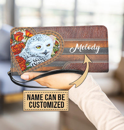 Personalized Owl Clutch Purse, Personalized Gift for Owl Lovers - PU747PS - BMGifts