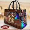 Personalized Owl Leather Handbag, Personalized Gift for Owl Lovers - LD274PS06 - BMGifts
