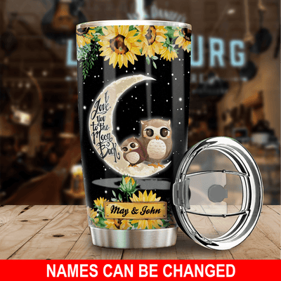Personalized Owl Tumbler, Personalized Gift for Owl Lovers - TB139PS - BMGifts