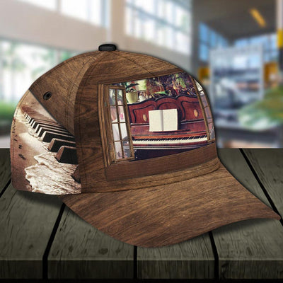 Personalized Piano Classic Cap, Personalized Gift for Music Lovers, Piano Lovers - CP515PS - BMGifts