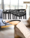 Personalized Piano Clutch Purse, Personalized Gift for Music Lovers, Piano Lovers - PU190PS - BMGifts