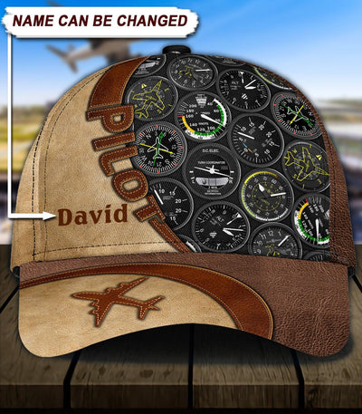 Personalized Pilot Classic Cap, Personalized Gift for Pilot - CP908PS06 - BMGifts