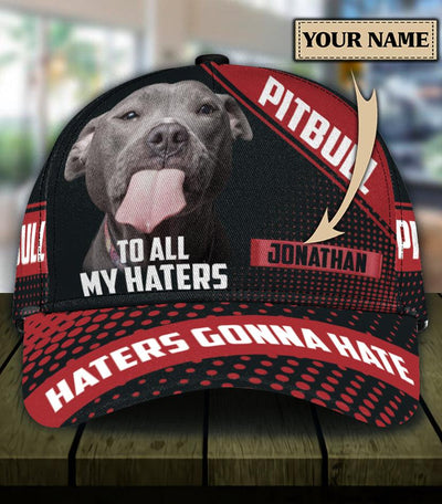 Personalized Pitbull Classic Cap, Personalized Gift for Pitbull Lovers - CP776PS - BMGifts