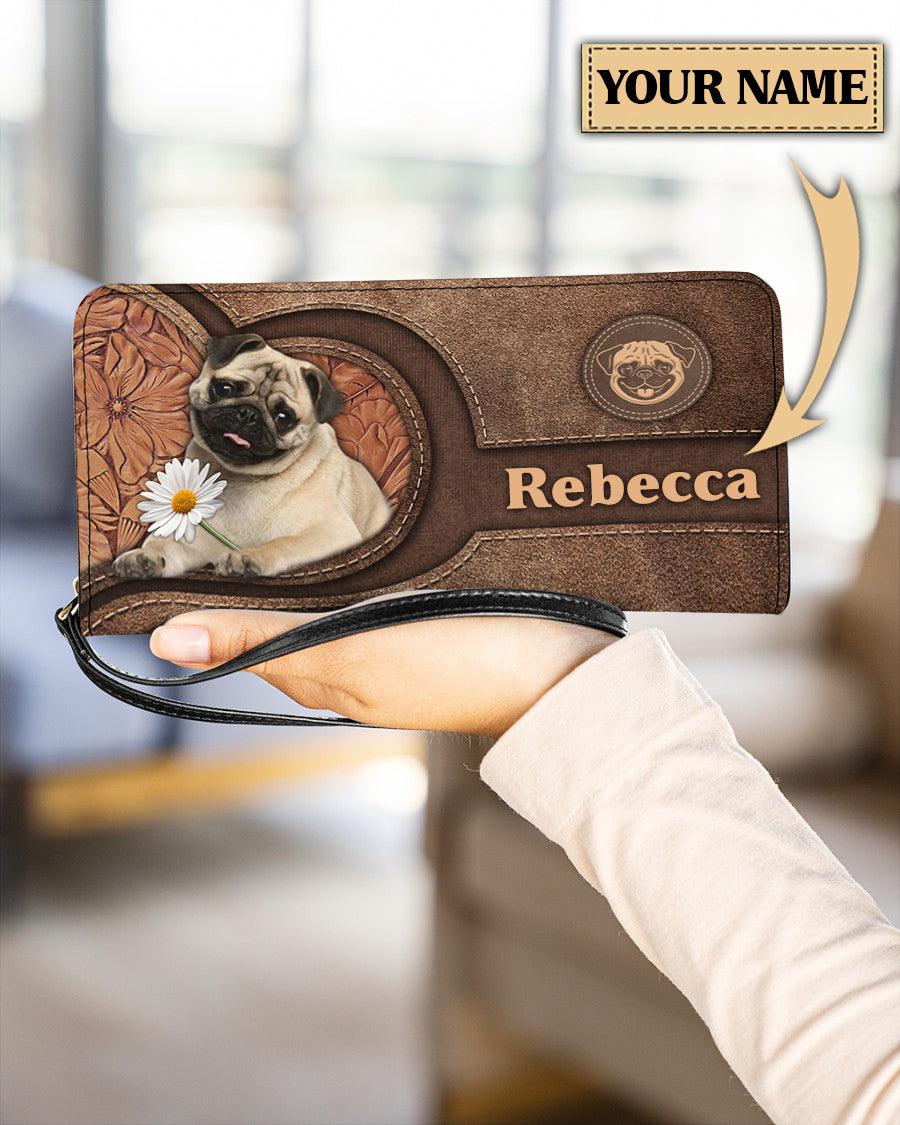 Personalized Pug Clutch Purse - PU133PS - BMGifts