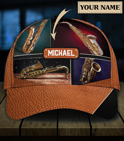 Personalized Saxophone Classic Cap, Personalized Gift for Music Lovers, Saxophone Lovers - CP1169PS - BMGifts
