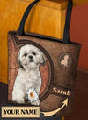 Personalized Shihtzu All Over Tote Bag, Personalized Gift for Shihtzu Lovers - TO115PS - BMGifts
