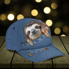 Personalized Sloth Classic Cap, Personalized Gift for Sloth Lovers - CP1199PS - BMGifts