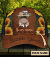 Personalized Sloth Classic Cap, Personalized Gift for Sloth Lovers - CP1383PS - BMGifts