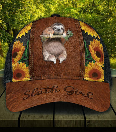 Personalized Sloth Classic Cap, Personalized Gift for Sloth Lovers - CP1383PS - BMGifts