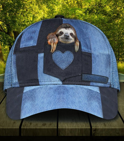 Personalized Sloth Classic Cap, Personalized Gift for Sloth Lovers - CP1392PS - BMGifts