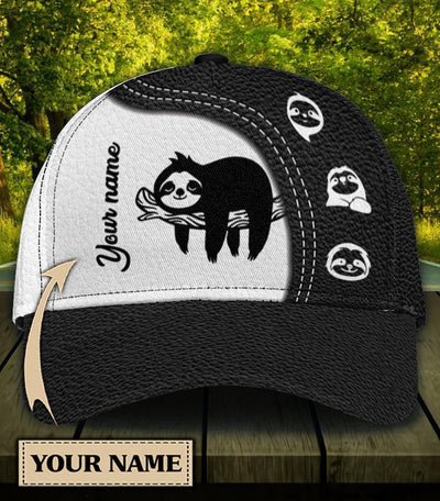 Personalized Sloth Classic Cap, Personalized Gift for Sloth Lovers - CP1905PS - BMGifts