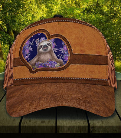 Personalized Sloth Classic Cap, Personalized Gift for Sloth Lovers - CP1963PS - BMGifts