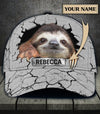 Personalized Sloth Classic Cap, Personalized Gift for Sloth Lovers - CP560PS - BMGifts