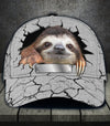 Personalized Sloth Classic Cap, Personalized Gift for Sloth Lovers - CP560PS - BMGifts