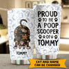 Proud To Be A Poop Scooper Of Cat Personalized Tumbler, Personalized Gift for Cat Lovers, Cat Mom, Cat Dad - TB025PS - BMGifts