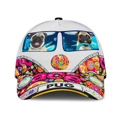Pug Classic Cap, Gift for Hippie Life, Hippie Lovers - CP610PA - BMGifts