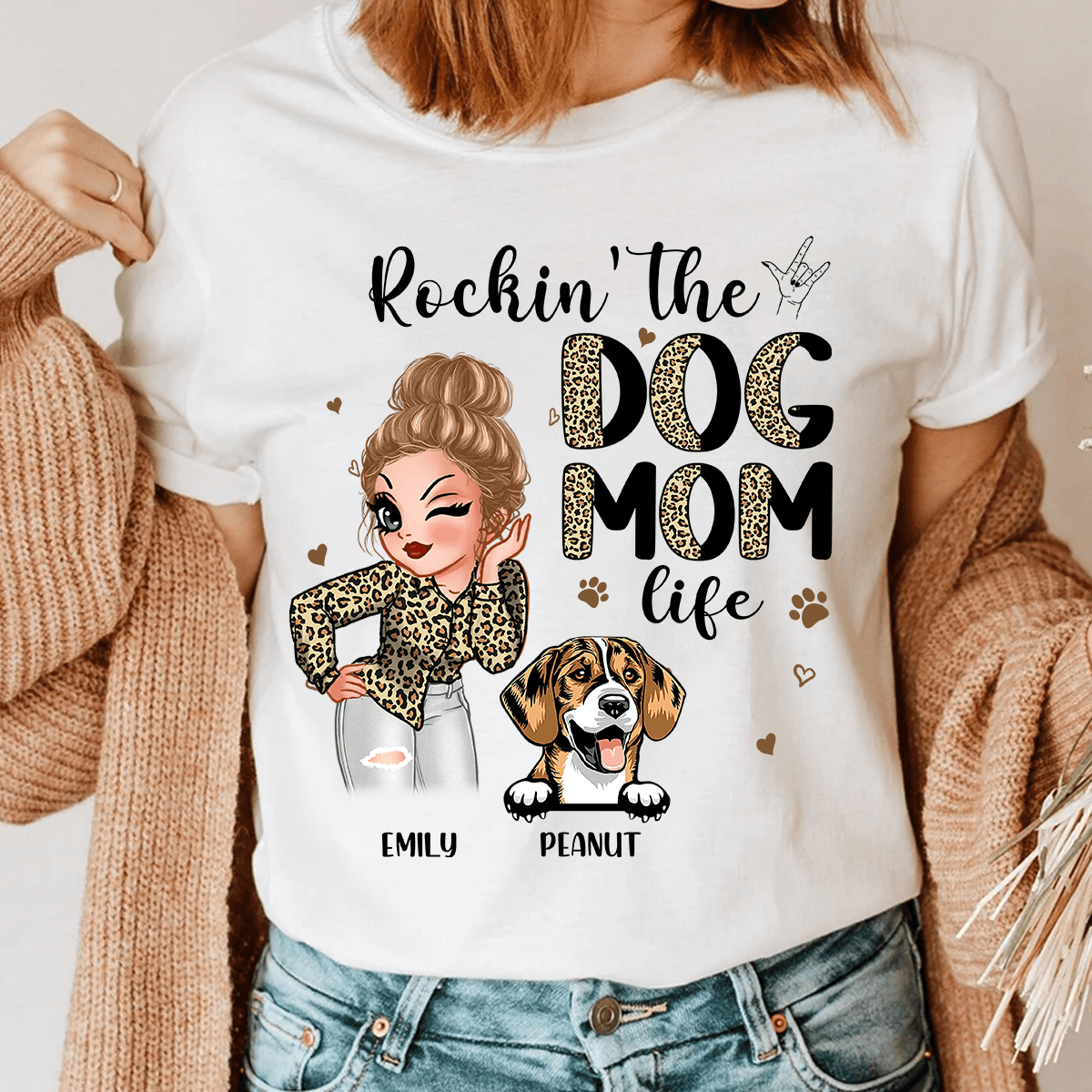 Rockin The Dog Mom Life Happy Mothers Day Tumbler –