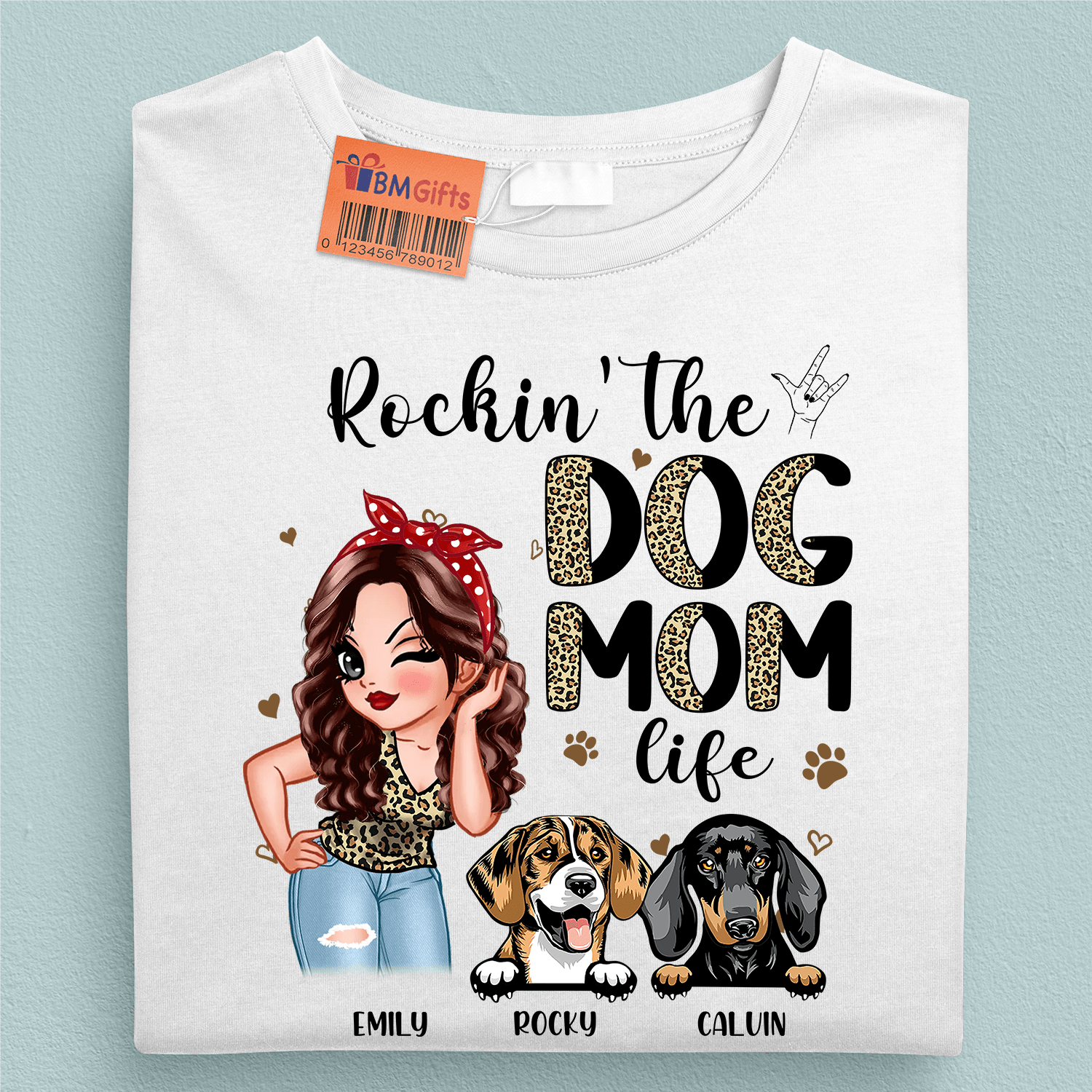 Rockin The Dog Mom Life Dog Personalized Shirt Personalized