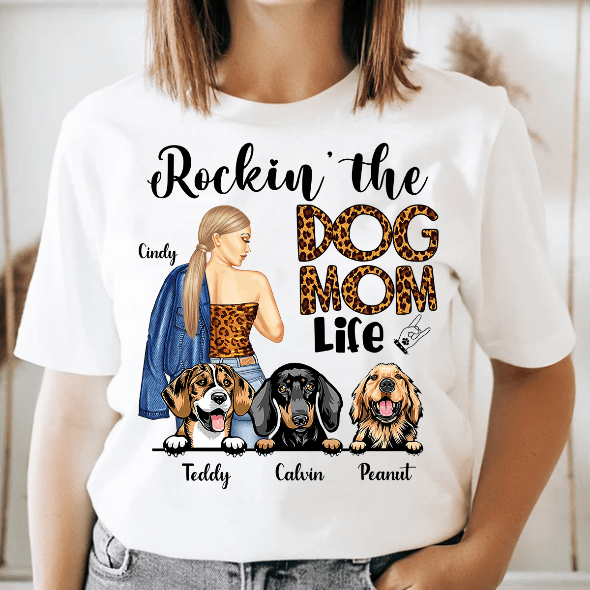 Gift For Mother Dog Personalized Shirt, Mother's Day Gift for Dog Lovers,  Dog Dad, Dog Mom 