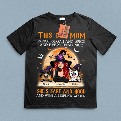 Sage And Hood Dog Mom Personalized Shirt, Personalized Gift for Dog Lovers, Dog Dad, Dog Mom - TS291PS02 - BMGifts