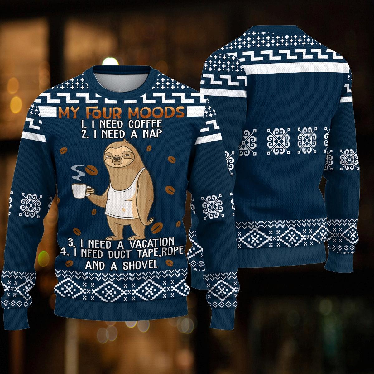 Sloth Knitted Sweater, Gift for Sloth Lovers - KN065PA06 - BMGifts (formerly Best Memorial Gifts)