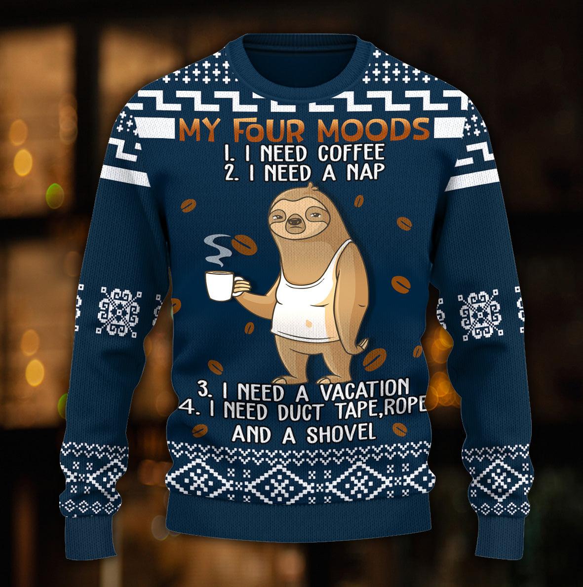 Sloth Knitted Sweater, Gift for Sloth Lovers - KN065PA06 - BMGifts (formerly Best Memorial Gifts)