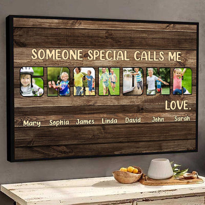 Someone Special Calls Me Grandma Photo Inserted Grandma Personalized Poster, Personalized Mother's Day Photo Gift for Mom, Mama, Parents, Mother, Grandmother - PT030PS01 - BMGifts