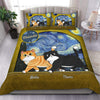 Starry Night Pattern Cat Personalized Bedding Set, Personalized Gift for Cat Lovers, Cat Dad, Cat Mom - BD005PS13 - BMGifts