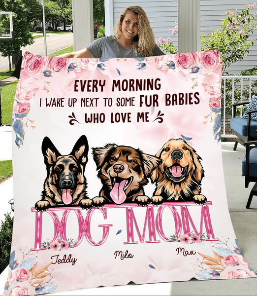 FurReal Blanket - Man/Women, Dog and Cat - Fur Mama (Custom Blankets - Cat  Lover, Dog Lover Gifts) Christmas Gifts