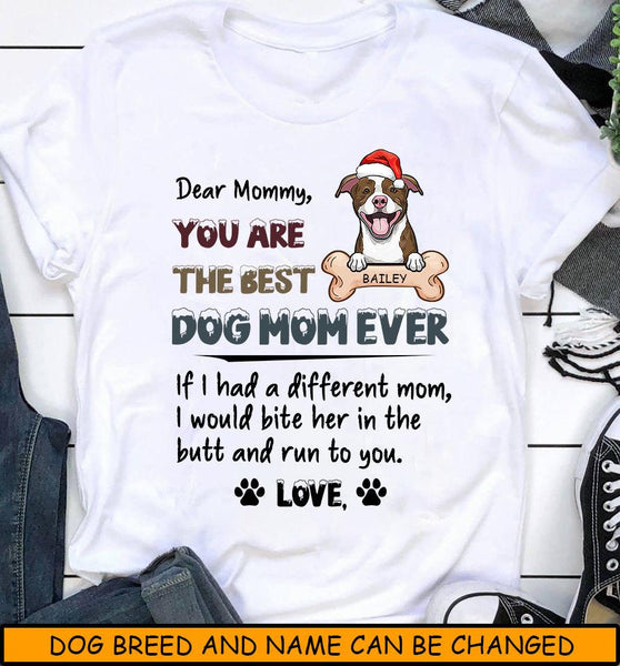 Mother Day Personalized Dog Breeds T-shirt, Gifts For Dog Moms, To The