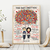 The Day I Met You Couple Personalized Poster, Valentine Gift for Couples, Husband, Wife, Parents, Lovers - PT030PS02 - BMGifts