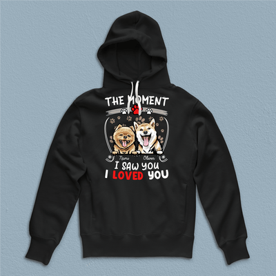The Moment I Saw You I Loved You Dog Personalized Shirt, Personalized Gift for Dog Lovers, Dog Dad, Dog Mom - TS458PS02 - BMGifts