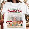 The Most Beautiful Time Of Year Grandma Personalized Shirt, Christmas Gift for Nana, Grandma, Grandmother, Grandparents - TS505PS02 - BMGifts