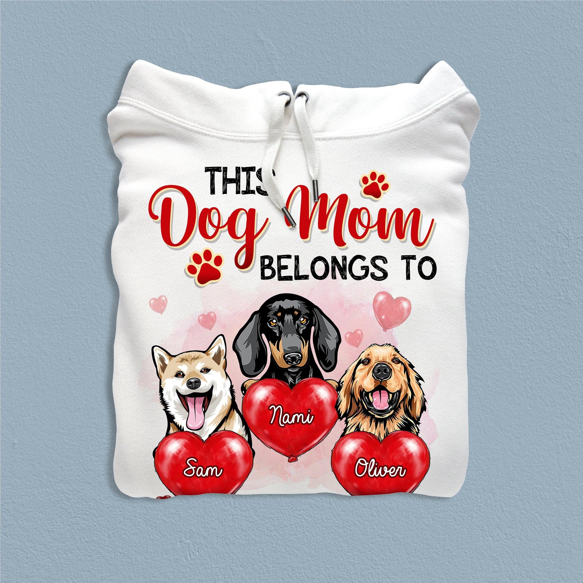 This Dog Mom Belongs To Dog Personalized Shirt, Mother's Day Gift for Dog  Lovers, Dog Dad