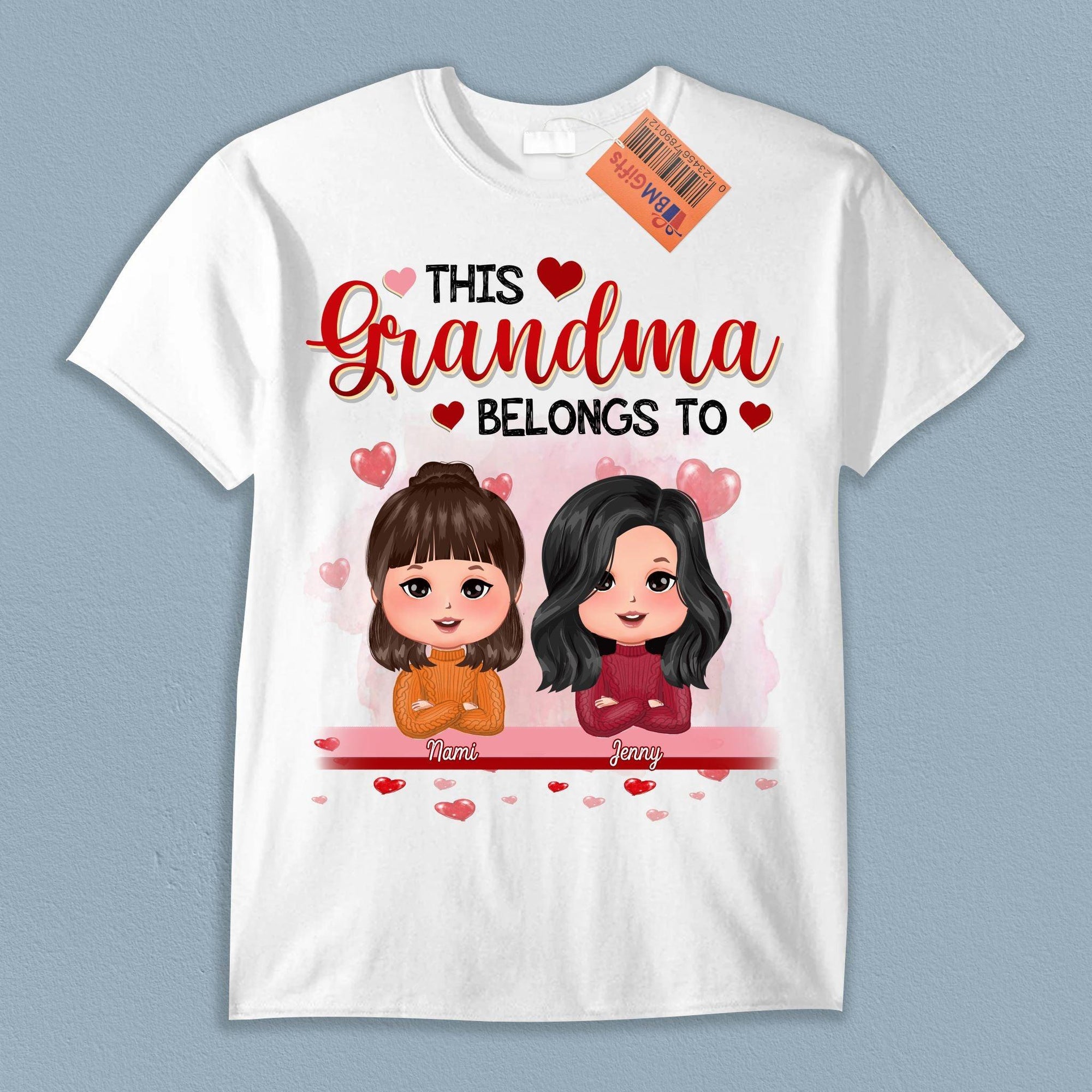 This Grandma Belongs To Grandma Personalized Shirt, Personalized Gift for  Nana, Grandma, Grandmother, Grandparents - TS624PS02 - BMGifts