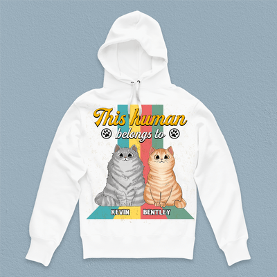 This Humam Belongs To Cat Personalized Shirt, Personalized Gift For Cat Lovers, Cat Dad, Cat Mom - TS019PS12 - BMGifts