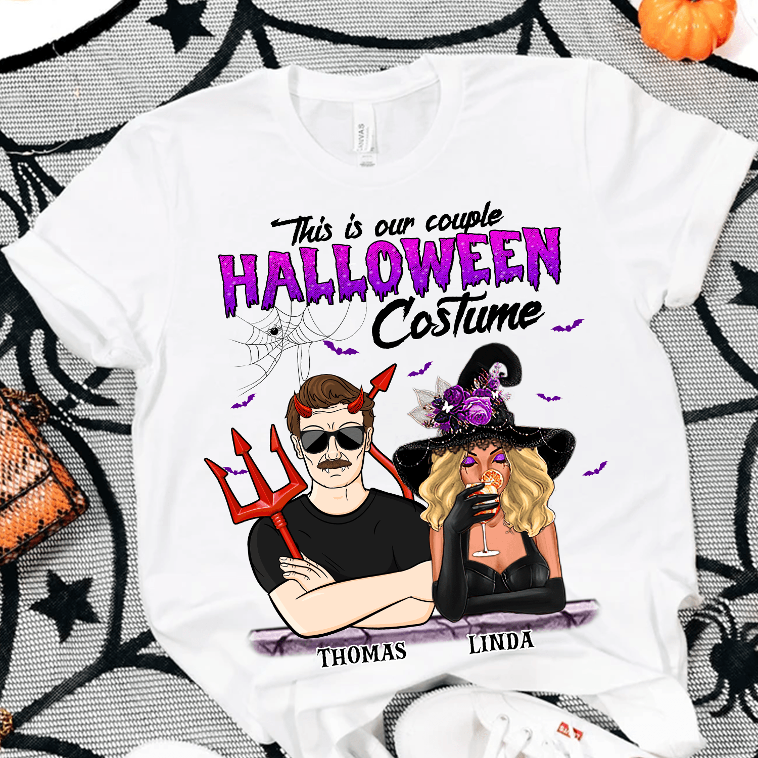 This Is Our Couple Halloween Costume Personalized Shirt, Halloween Gift, Personalized Gift for Couples, Husband, Wife, Parents, Lovers - TS365PS01 - BMGifts