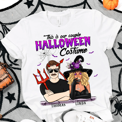 This Is Our Couple Halloween Costume Personalized Shirt, Halloween Gift, Personalized Gift for Couples, Husband, Wife, Parents, Lovers - TS365PS01 - BMGifts