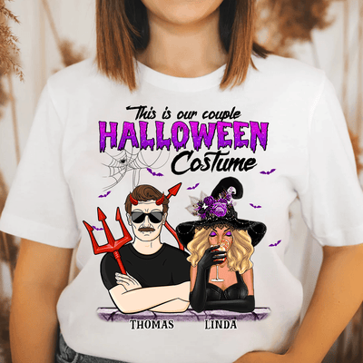 This Is Our Couple Halloween Costume Personalized Shirt, Halloween Gift, Personalized Gift for Couples, Husband, Wife, Parents, Lovers - TS365PS01 - BMGifts