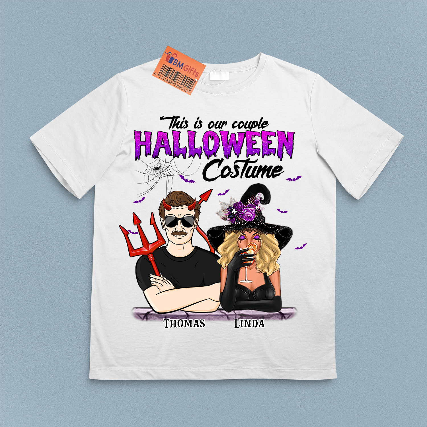 This Is Our Couple Halloween Costume Personalized Shirt, Halloween Gift, Personalized Gift for Couples, Husband, Wife, Parents, Lovers - TS365PS01 - BMGifts