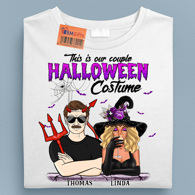 This Is Our Couple Halloween Costume Personalized Shirt, Halloween Gift, Personalized Gift for Couples, Husband, Wife, Parents, Lovers - TS365PS01 - BMGifts