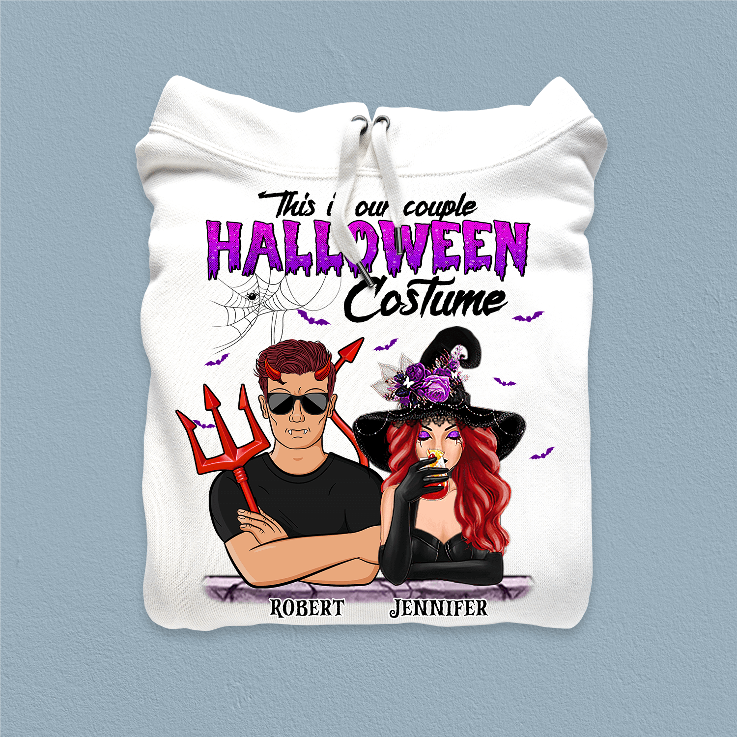 This Is Our Couple Halloween Costume Personalized Shirt, Halloween Gift, Personalized Gift for Couples, Husband, Wife, Parents, Lovers - TS365PS01 - BMGifts